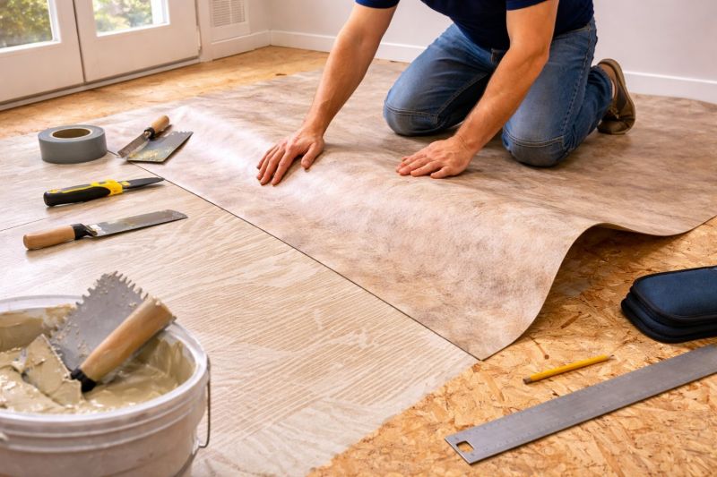 Sheet Vinyl Installation in Woodinville, WA